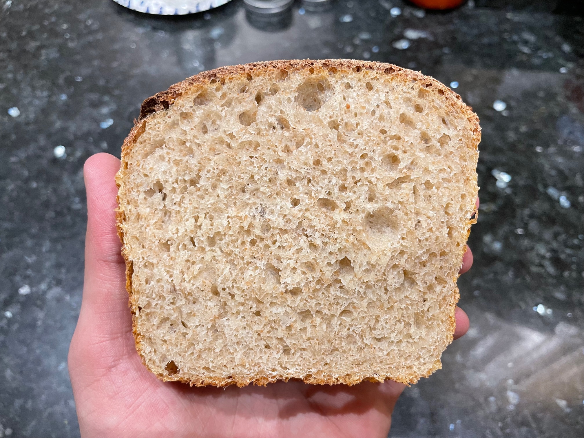 Low FODMAP sourdough bread - sliced