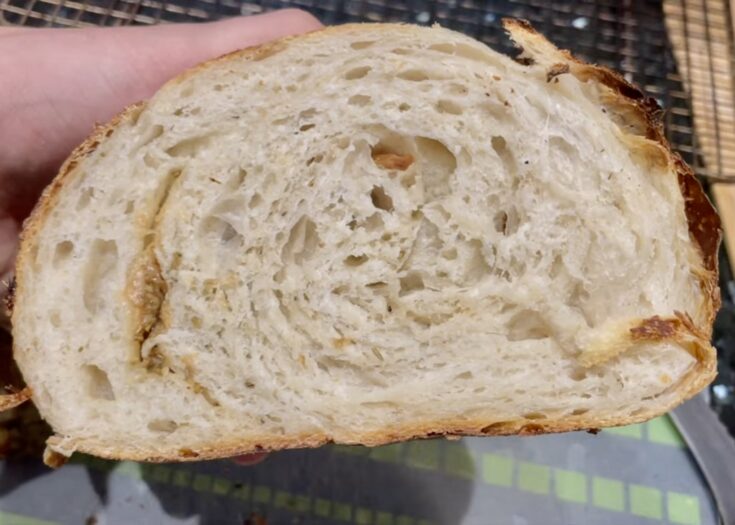 Garlic and Rosemary Sourdough Bread