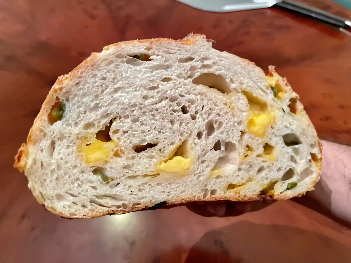 Jalapeño-Cheddar Sourdough Bread