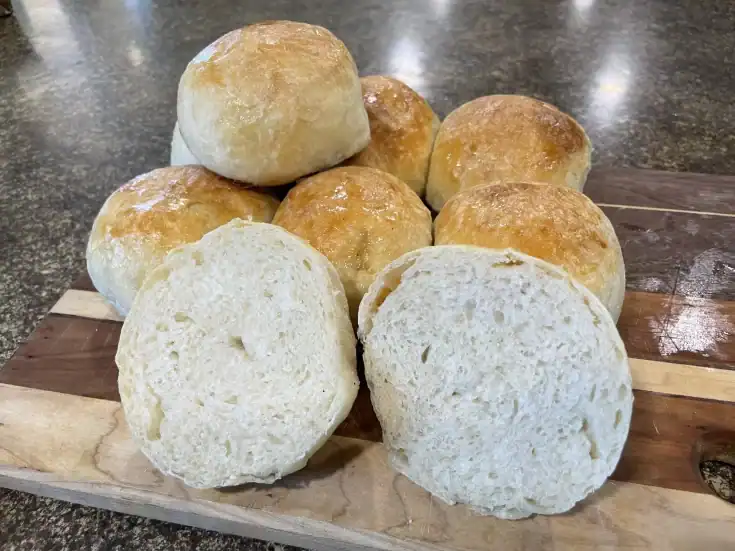 Easy Sourdough Hamburger Buns
